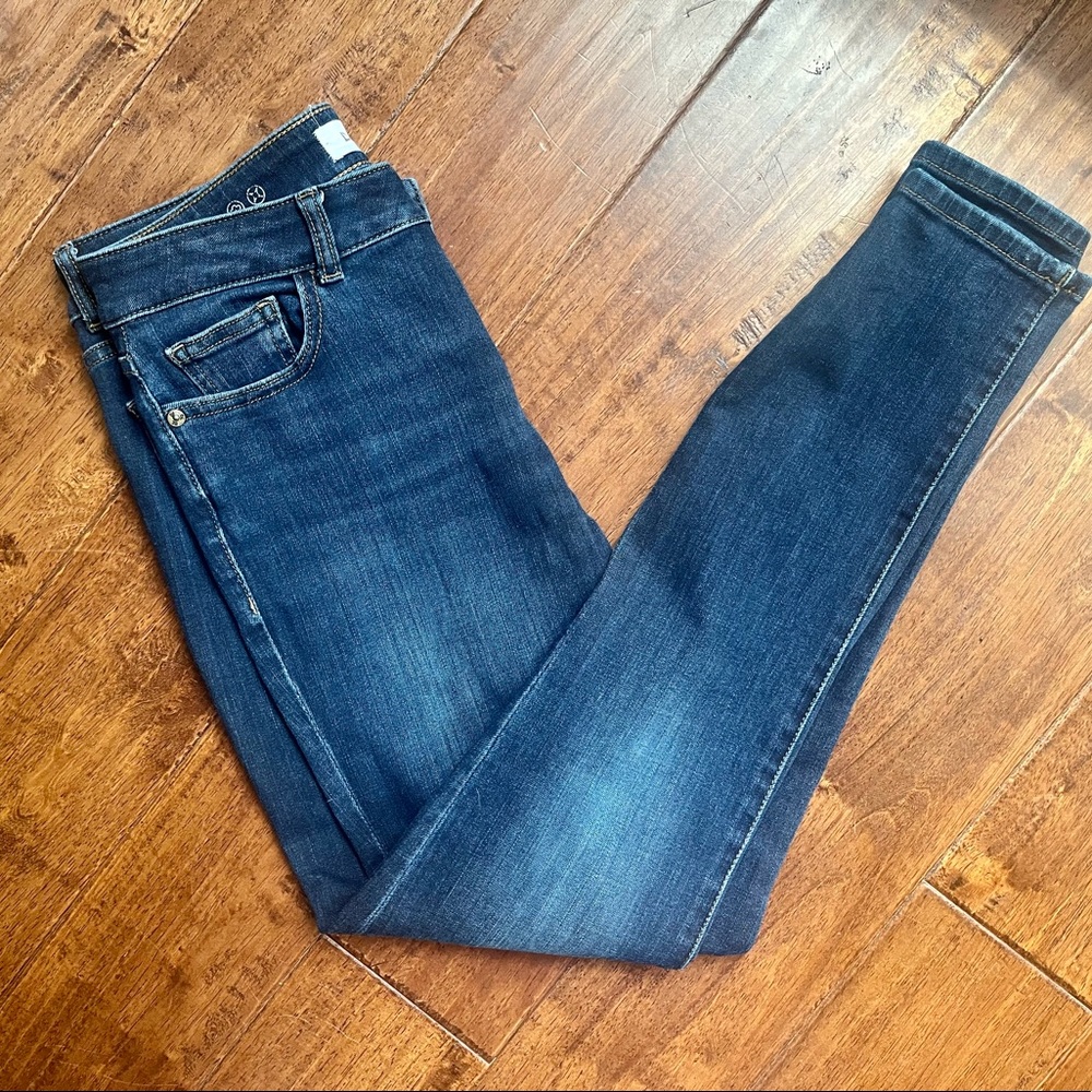 DL1961 Florence Instasculpt Dark Wash Skinny Jeans
